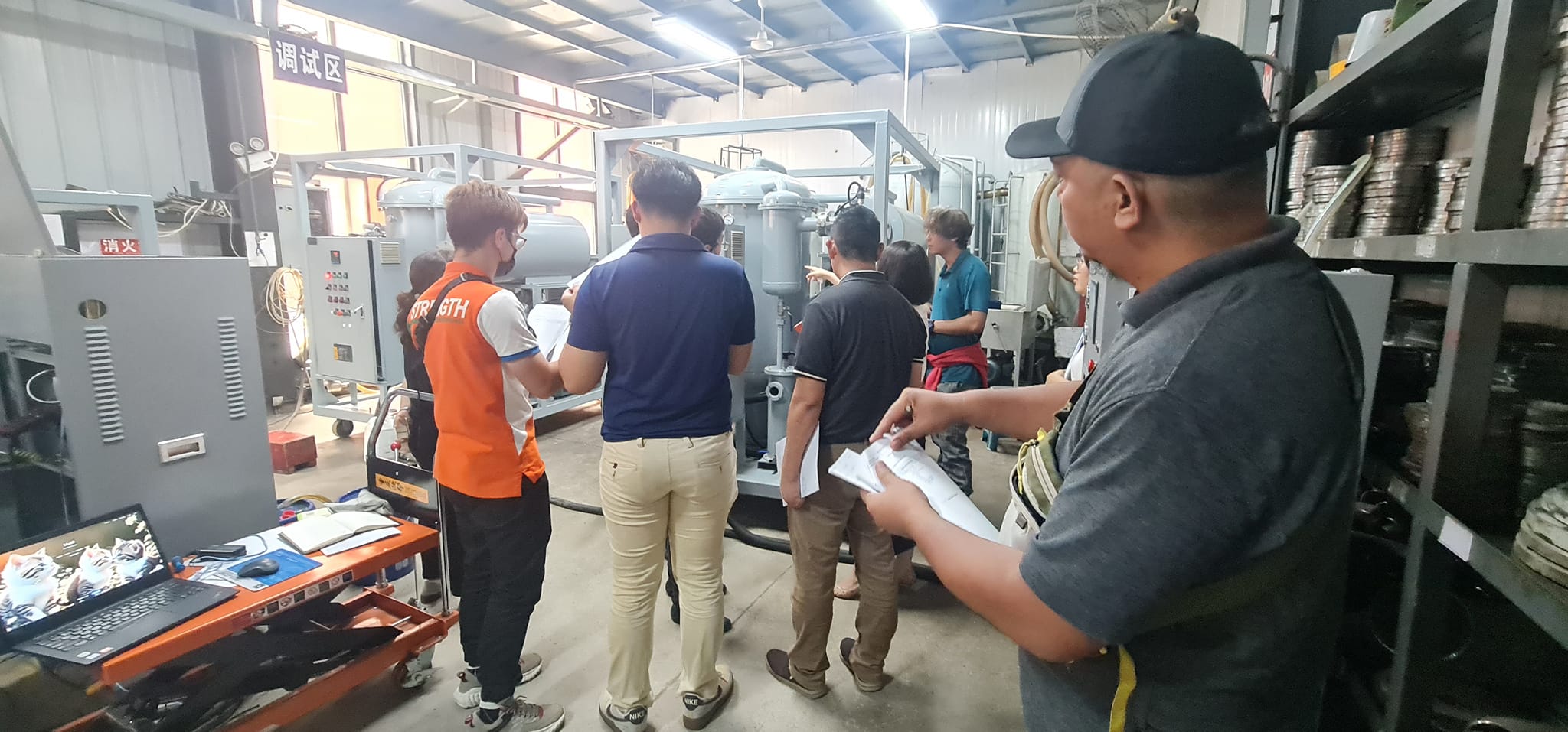 Sunduwan team during Factory Acceptance Test in Chongqing