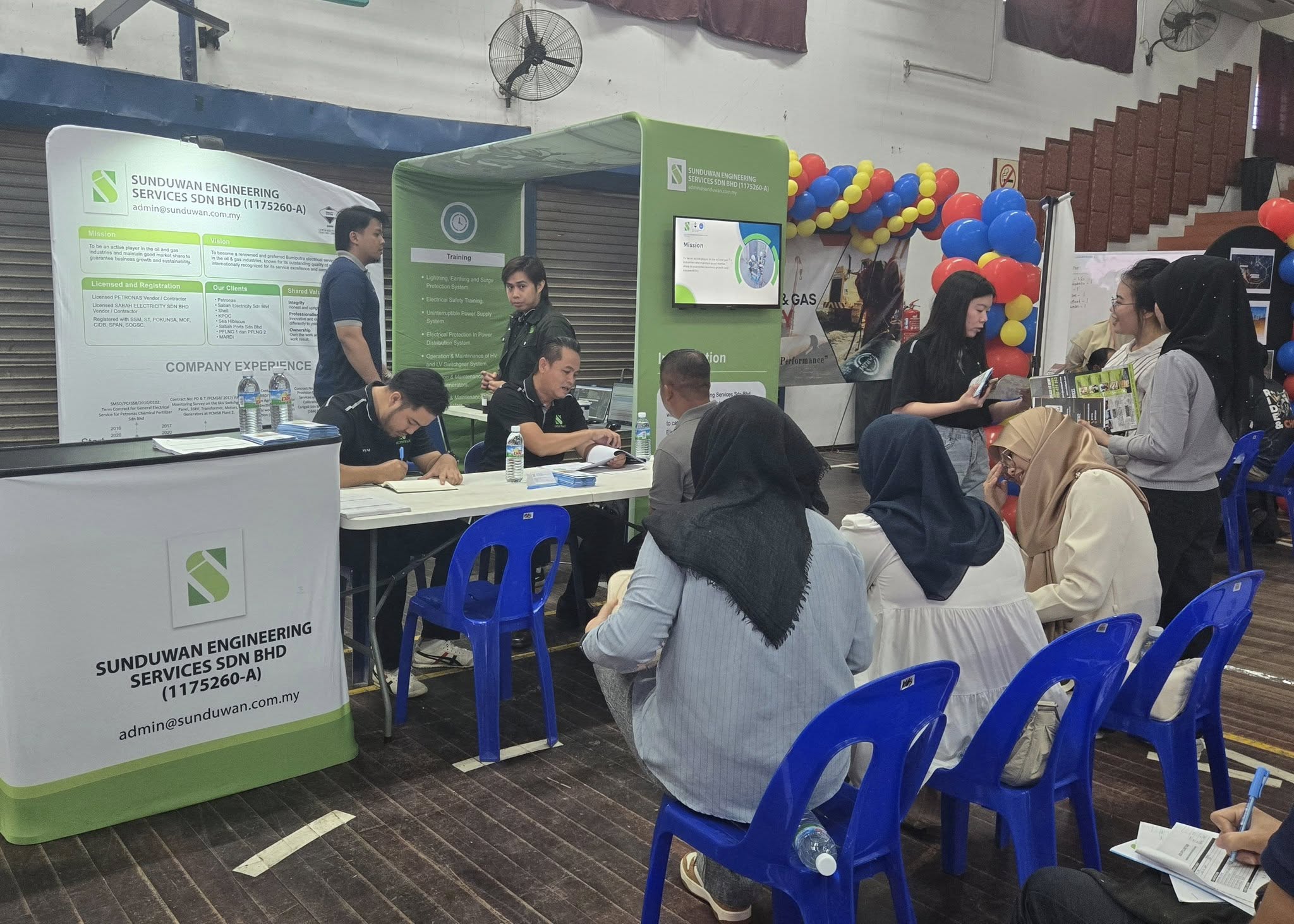 Sunduwan team group photo at Sipitang